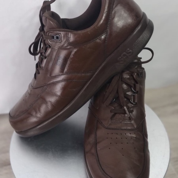 SAS Men\'s Brown Leather Shoes size 13 pre owned good condition main image 12